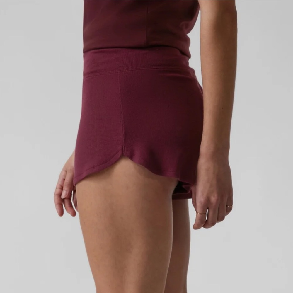 ☀️ New! ATHLETA Well Rested Rib Sleep Short size Large
